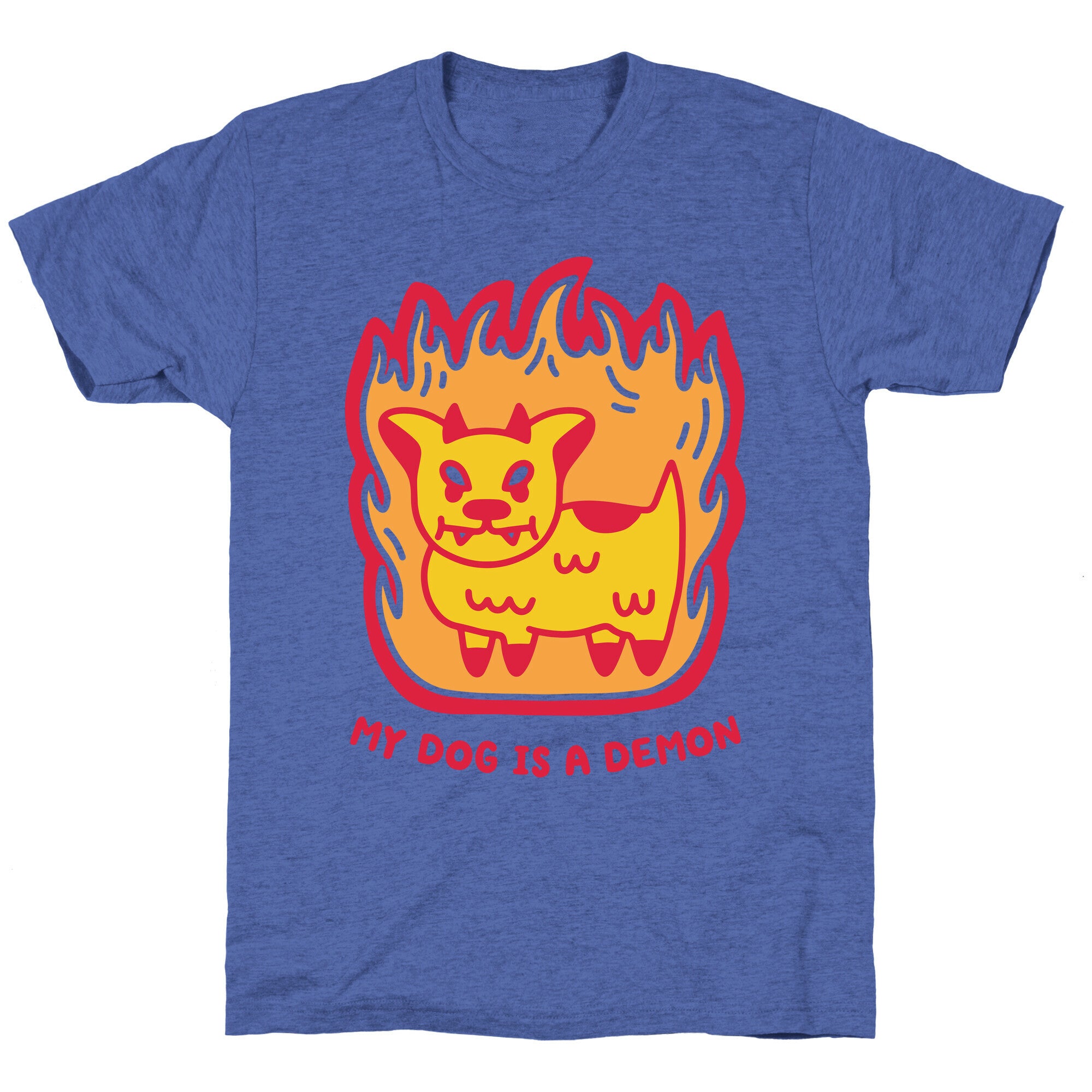 My Dog is a Demon Unisex Triblend Tee